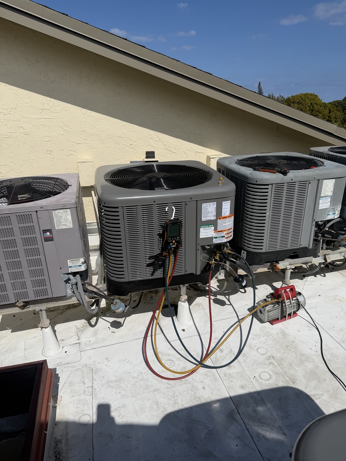 New outdoor air conditioning system installed by Breeze Air