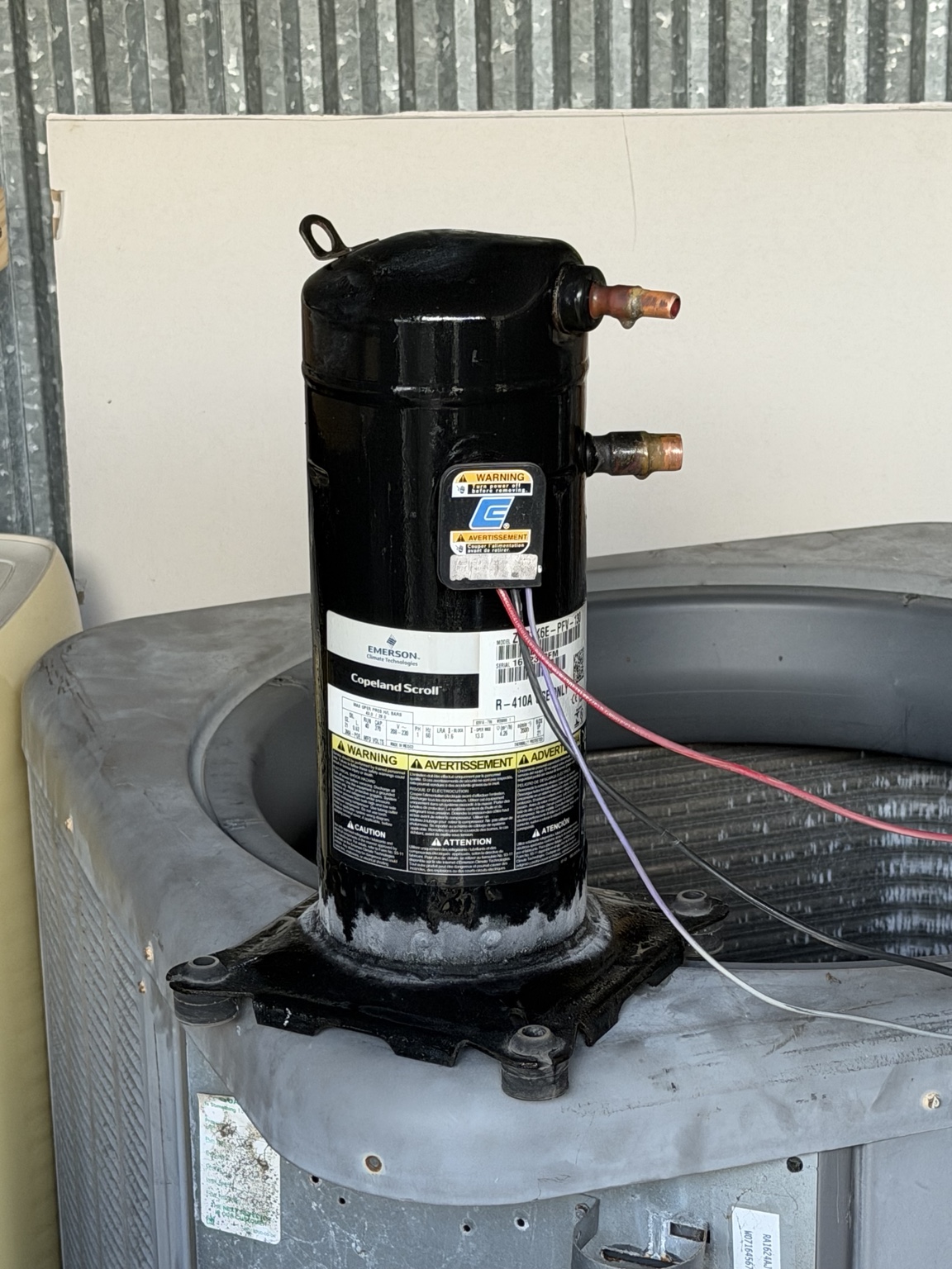 HVAC compressor component repair